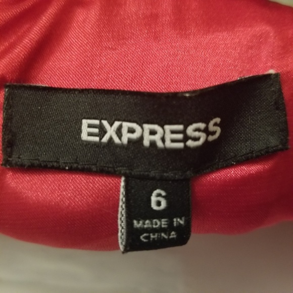 🌹NWT Express Red Ruffled Cocktail Dress - Picture 7 of 7